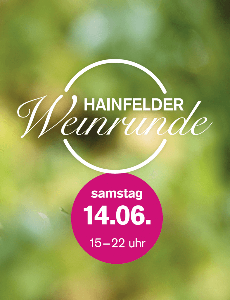 Poster der Hainfelder Weinrunde 2025